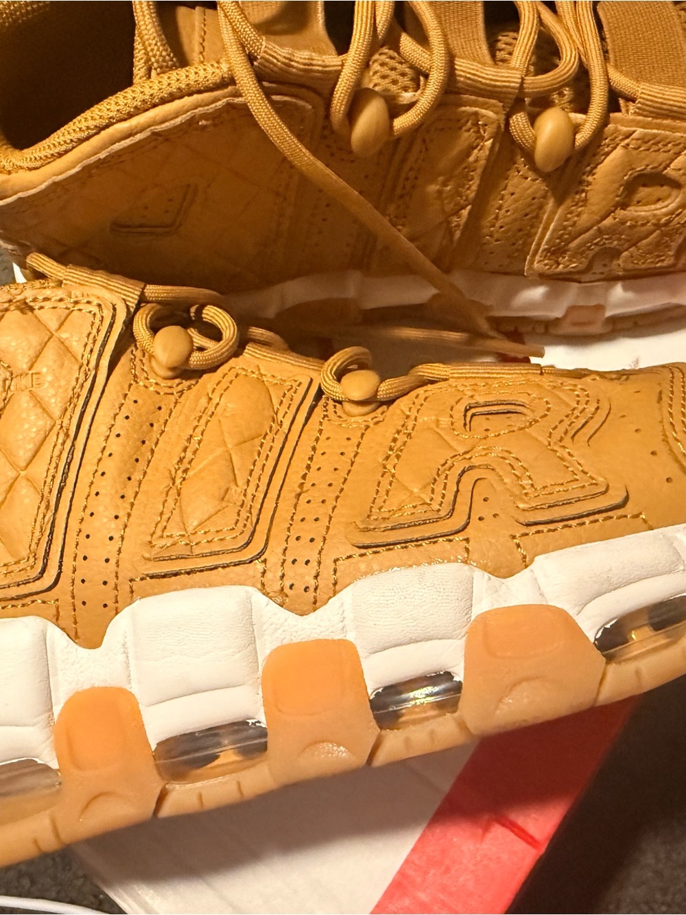 Nike Women’s Air More Uptempo - Orange/Beige